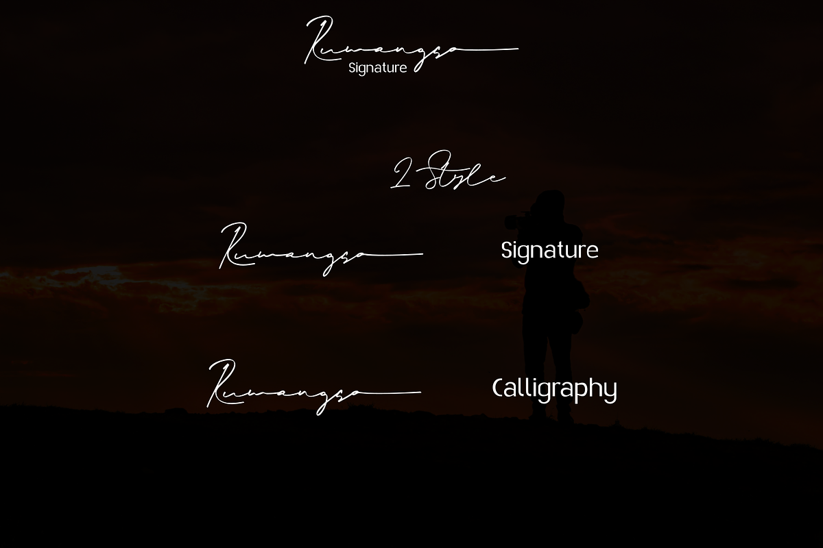 Rumangsa, a Script Font by Mozyen Studio (Photo 7 of 9)