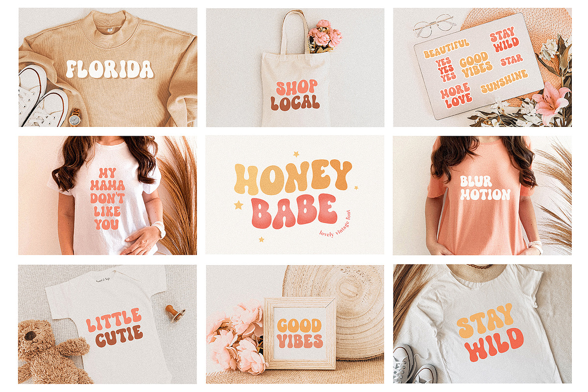Groovy Bundle - 8 Retro Fonts, a Handwritten Font by BarcelonaShop (Photo 4 of 7)