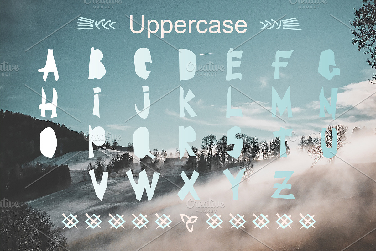 BRAVE-VIKING OTF font preview 2