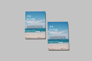 A4 Flyer Mock-Ups