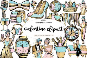 valentine clipart, an Illustration by CreationArt