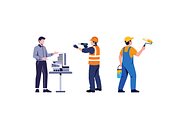 Construction Worker Vector Bundle, a Person Illustration by Rizenight (Thumbnail 3 of 3)