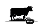 Farm Cow Silhouette Vector Bundle, an Illustration by Designs_River (Thumbnail 14 of 51)