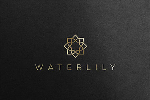 Water Lily Lotus Logo Bundle