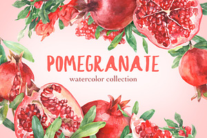 Pomegranate Watercolor Collection