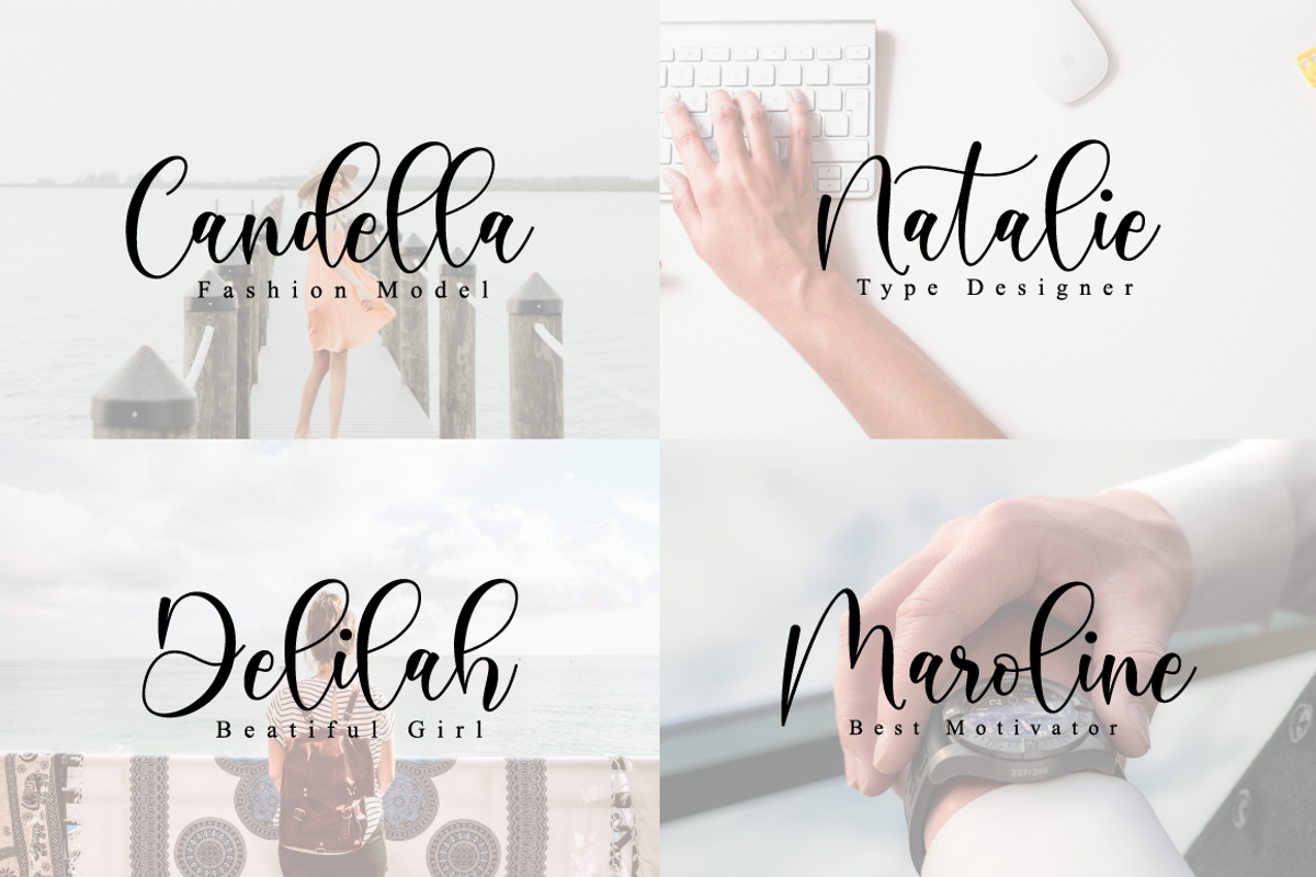 Boshela - Wedding Font preview 2