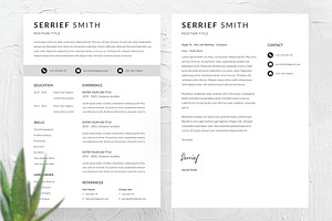 Modern Minimalist CV/Resume Template