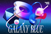 3D GALAXY BLUE Objects, an Object Graphic by angelainthefields (Thumbnail 1 of 11)