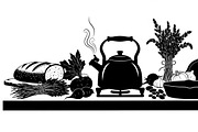 farmhouse kitchen wall decor design, an Illustration by Amazin_art (Thumbnail 15 of 33)