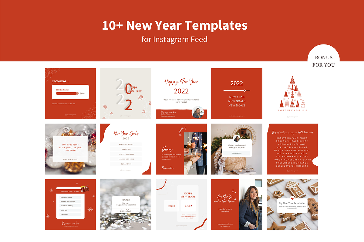 MEGA Real Estate Christmas Pack, a Social Media Template by Estatik Designs (Photo 4 of 7)
