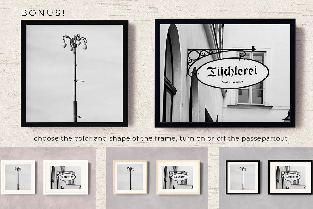 WHITE CANVAS. MOCKUP BUNDLE., a Poster Template by OntheMoon (Photo 10 of 10)