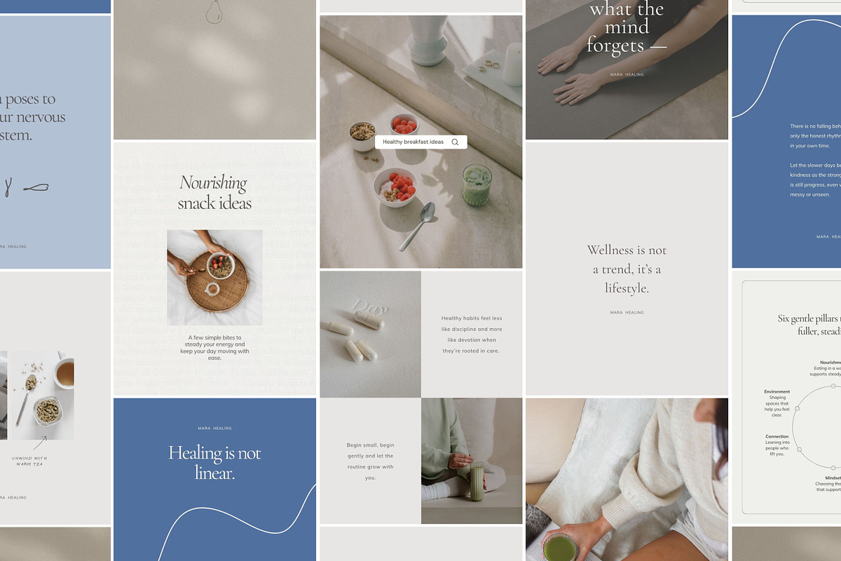 Instagram Wellness Templates, a Templates & Theme by Ederra Design (Photo 2 of 5)