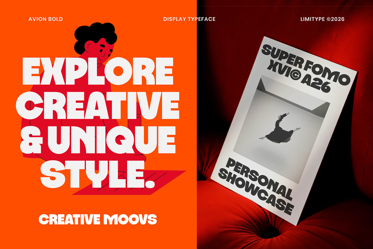 Avion - Modern Bold Font, a Sans Serif Font by limitype (Photo 2 of 10)