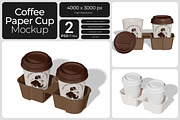 Coffee Paper Cup Mockup, a Cups & Container Mockup by Bartama Graphic (Thumbnail 1 of 4)
