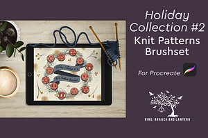 Procreate Holiday Knit Brushset 2