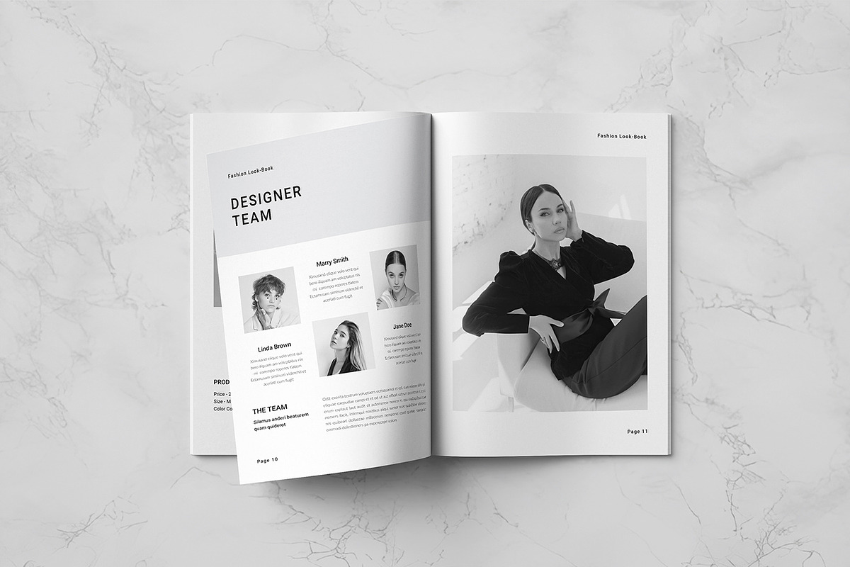 Fashion Photography Lookbook, a Brochure Template by Spark_Creative (Photo 6 of 11)