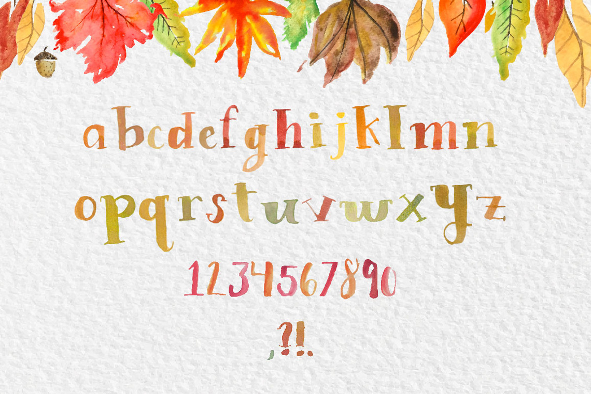 Sarah & Jon Watercolor Font preview 2