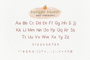 Squiggle Squash Oil Pastel Font