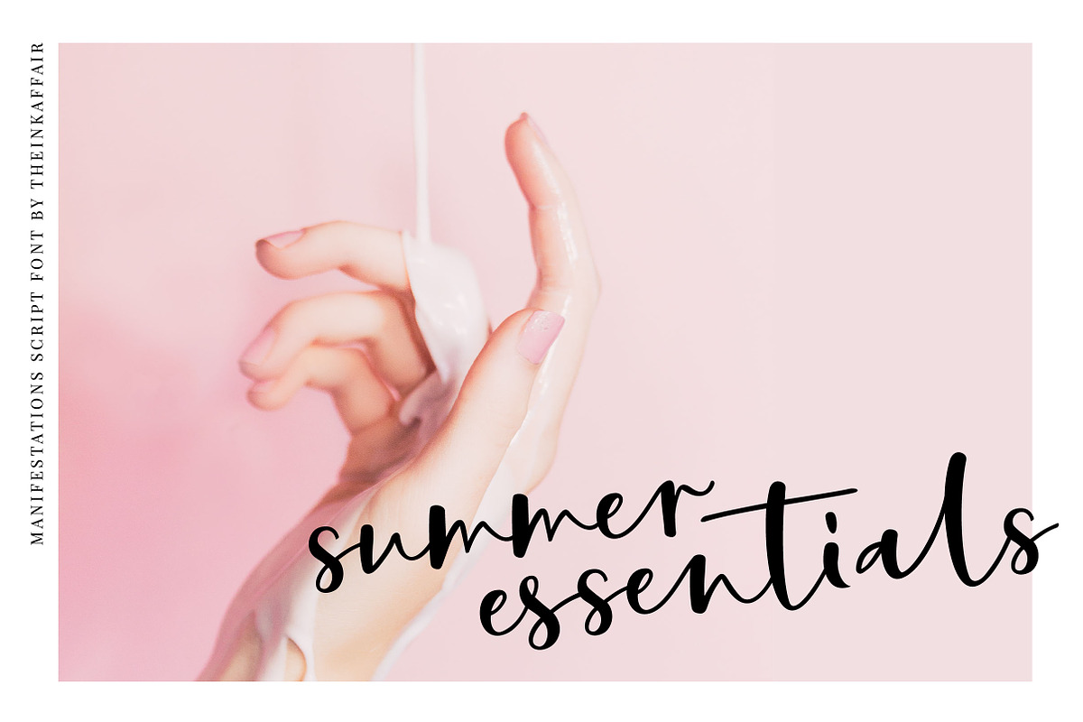 Manifestations Script Font, a Script Font by theinkaffair (Photo 5 of 11)