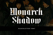 Monarch Shadow Blackletter Font, a Blackletter Font by UICreative (Thumbnail 1 of 13)