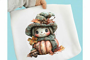 Watercolor Autumn Clipart Bundle., an Illustration by SVGArt (Thumbnail 3 of 9)
