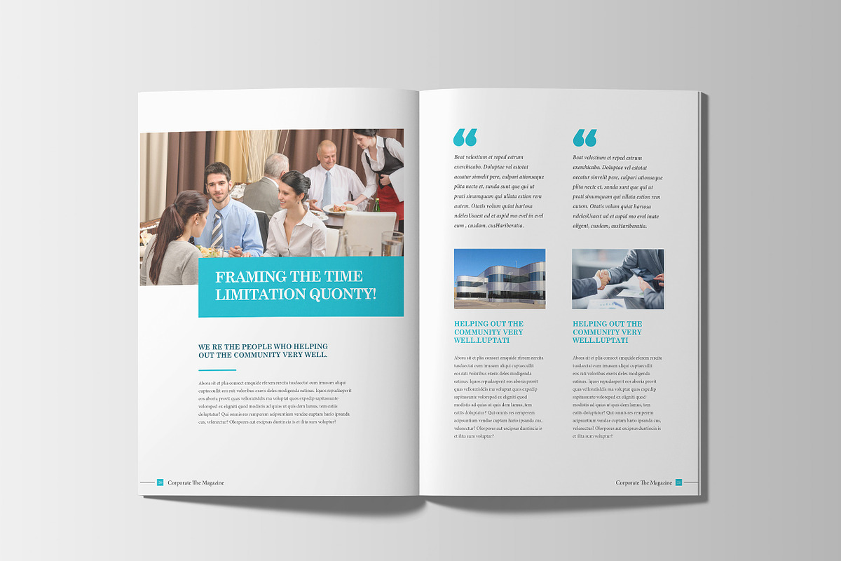 Corporate Business Magazine Template, a Magazine Template by Layout Design (Photo 9 of 13)