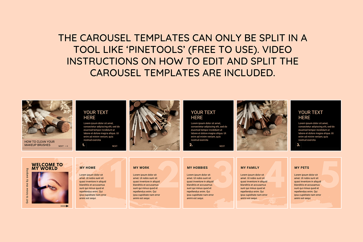 Black Rose Instagram Carousel Bundle preview 8