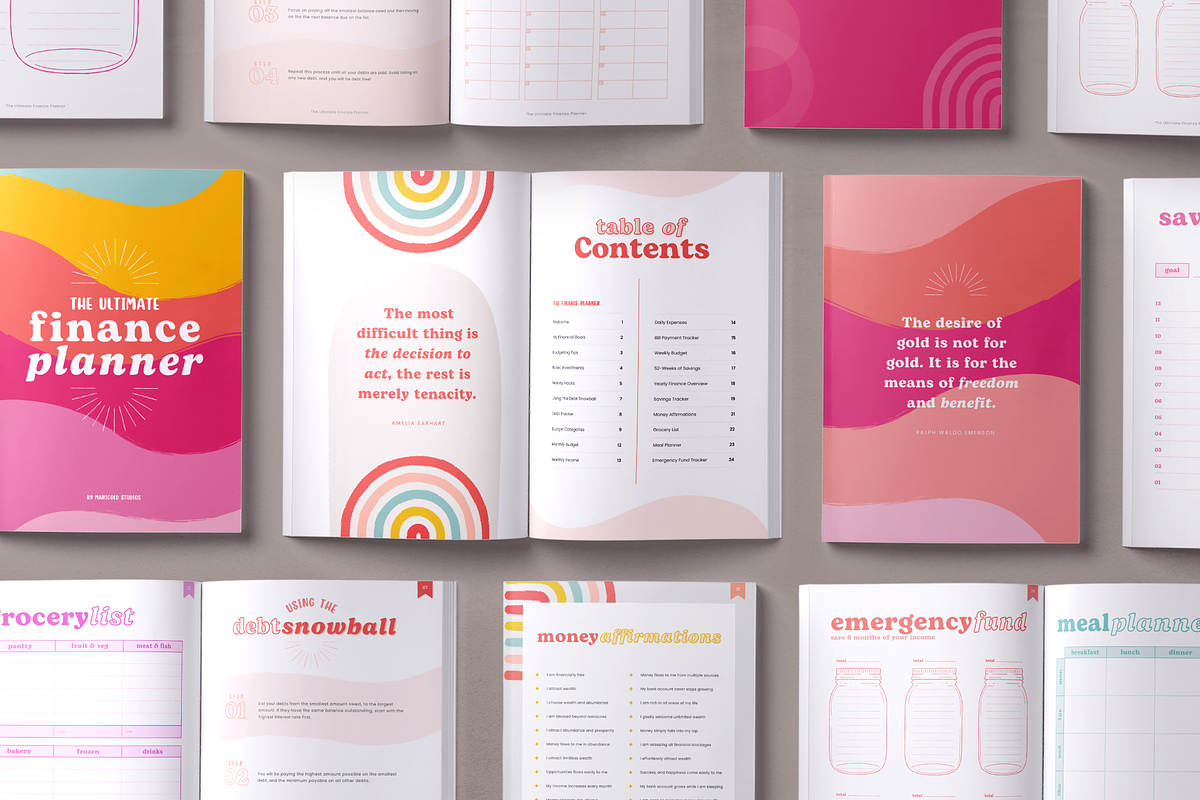 The Ultimate Finance Planner, a Magazine Template by Marigold Studios (Photo 8 of 9)