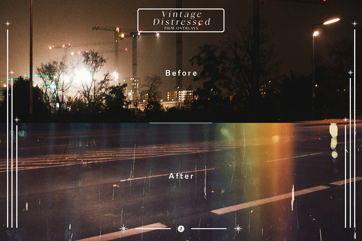 Vintage Distressed Film Overlays, a Texture Graphic by Freezerondigital (Photo 4 of 13)