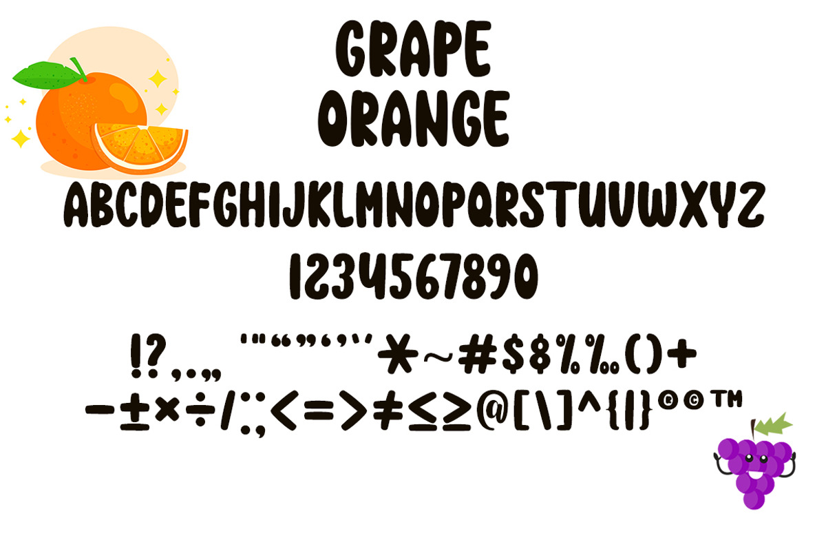 Grape Orange, a Sans Serif Font by DN Creative (Photo 6 of 7)
