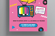 Retro Event Party Flyer Template, a Flyer Template by MightyDesign (Thumbnail 3 of 6)