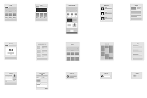 Axure Website Flowchart Sitemap Kit