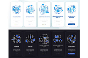 Mergers motives night and day mode, a Templates & Theme by IMG Visuals