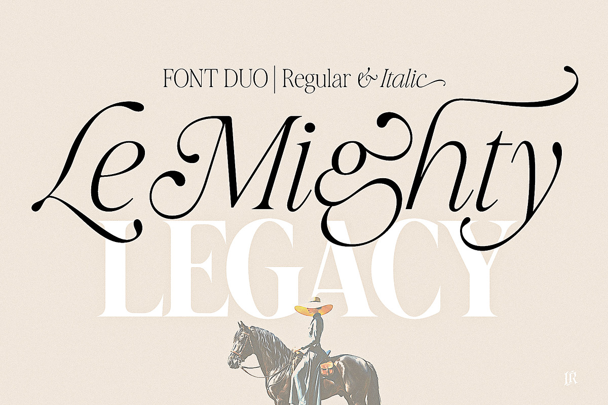Le Mighty Legacy - Modern Serif, a Serif Font by Ivan Rosenberg (Photo 1 of 16)