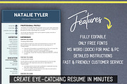 Resume CV Template MS Word (A4 + US), a Resume Template by LevelUpResume (Thumbnail 2 of 5)