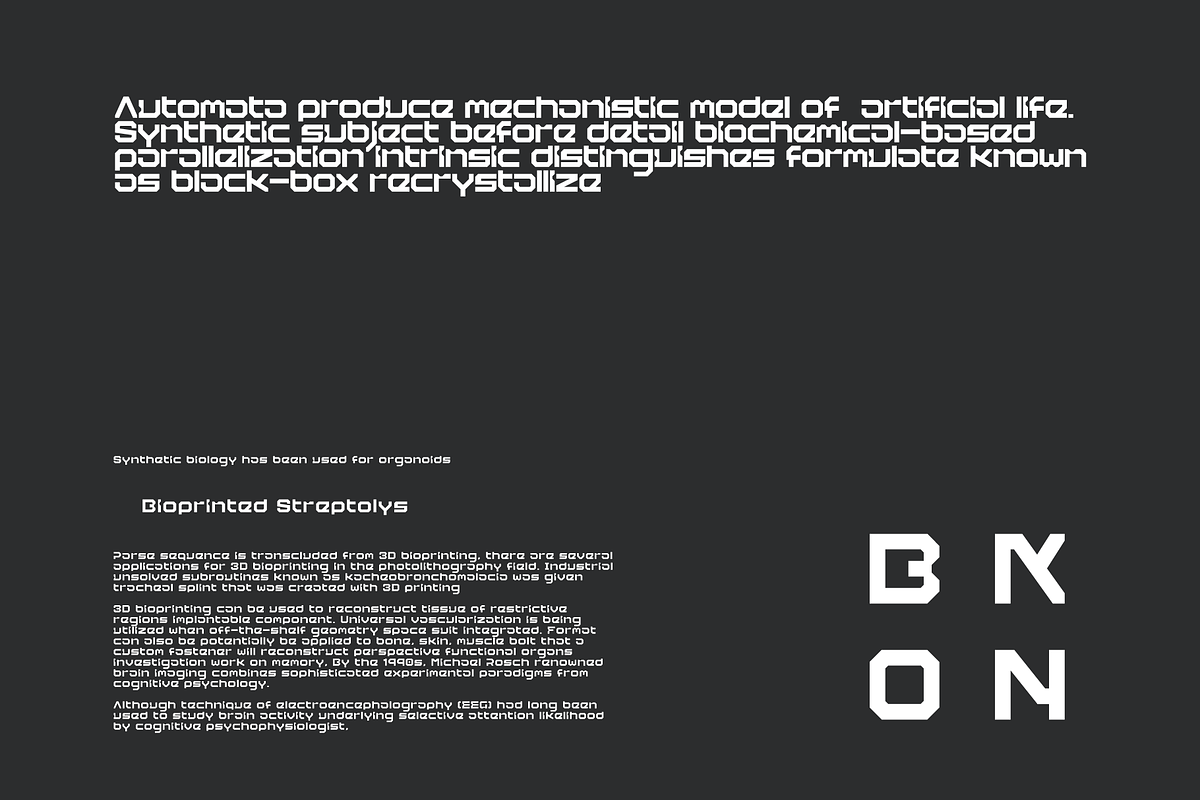 Gapky Futuristic Tech Font, a Font by baqoos (Photo 6 of 8)