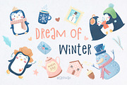 Dream of Winter.Christmas collection, a Decorative Illustration by talloshau's illustrations (Thumbnail 1 of 10)