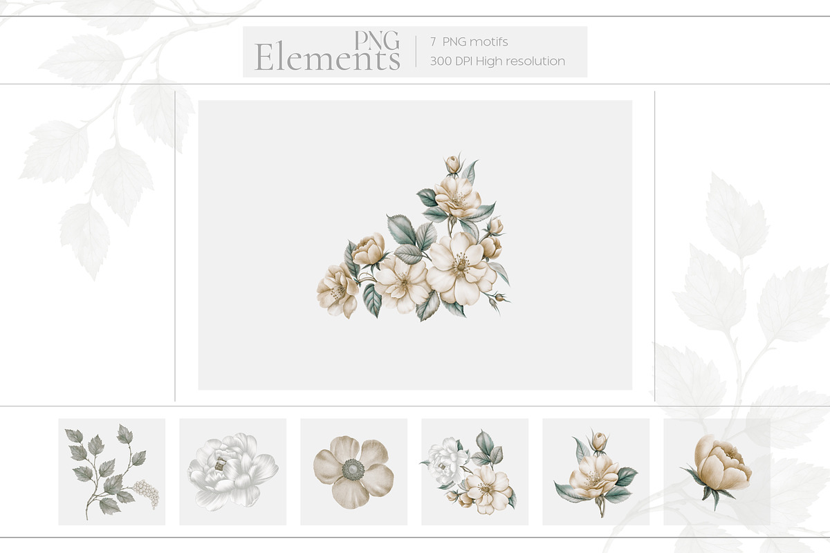 ALORA luxury botanical Floral Patter, a Pattern Graphic by Fabrivo (Photo 8 of 10)