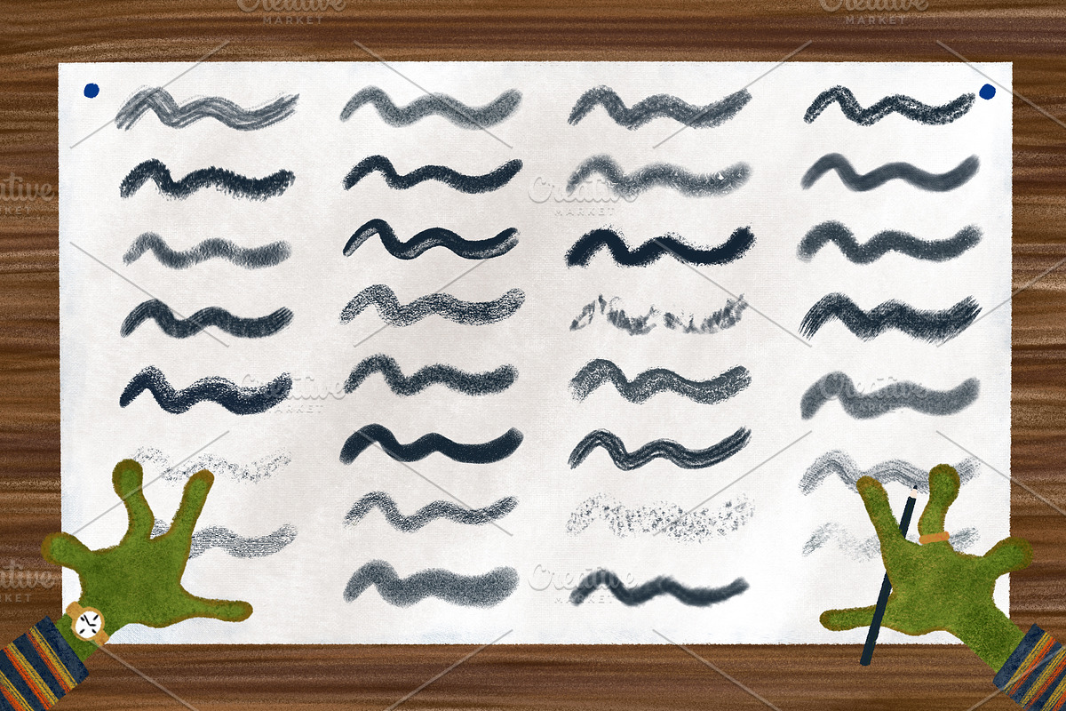 Wonderful Pencils for Procreate 5, a Brush Add-On by Biso Studio (Photo 4 of 4)