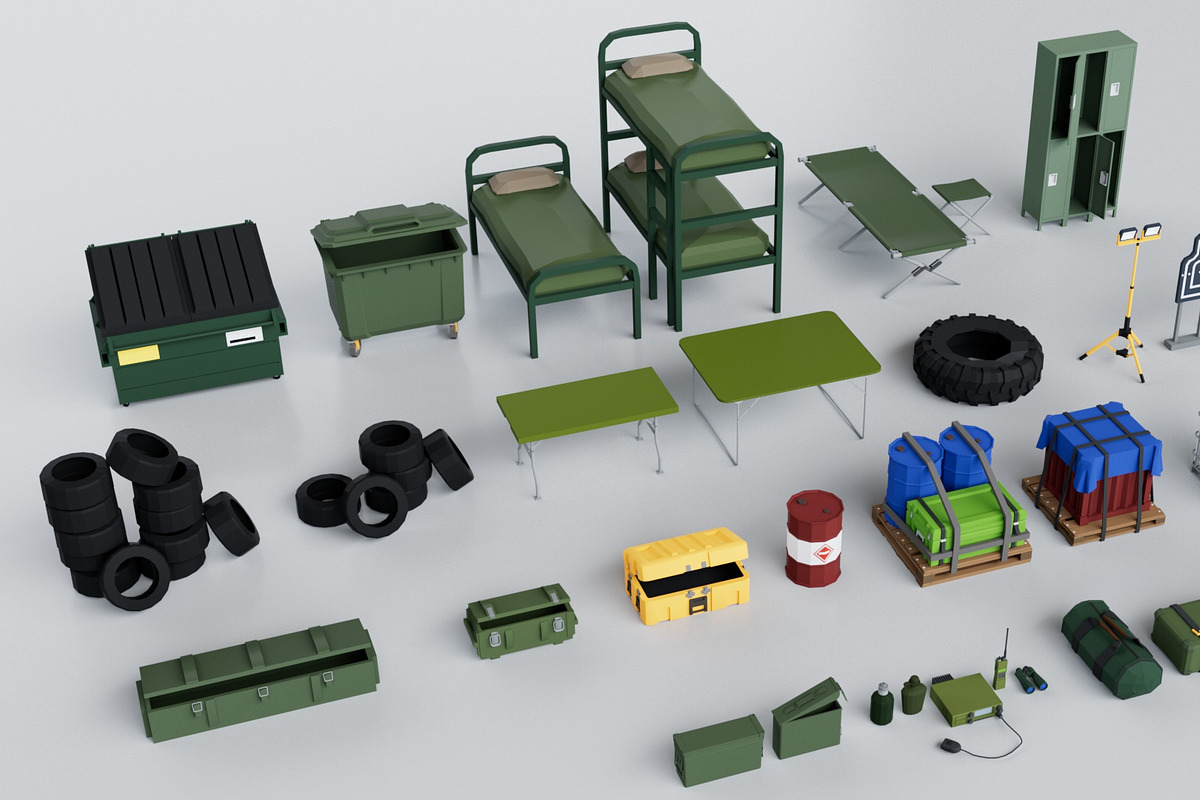 Military Mega Pack Collection 3D, an Environmental 3D Model by multimedia4ds (Photo 19 of 21)