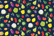 Fruits, vegetables and berries, a Pattern Graphic by merion_merion (Thumbnail 4 of 4)