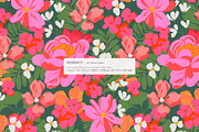 Bold Bloom Tropical Flower Pattern, a Pattern Graphic by likorbut (Thumbnail 2 of 14)