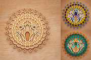 Frog 3D Mandala - SVG laser cut file, an Object Graphic by Arshad Ali (Thumbnail 7 of 8)