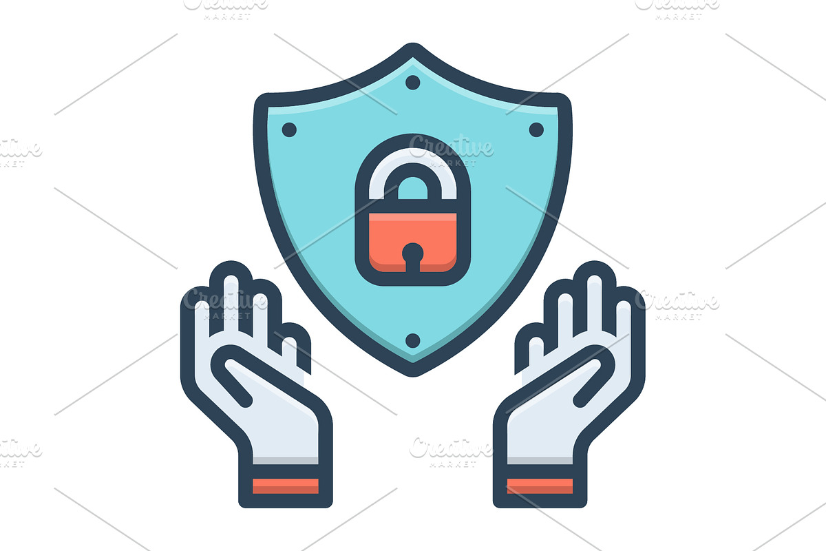 Secure protected color icon, a Duotone Icon by Creative priyanka