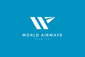 World Airways Logo Template.