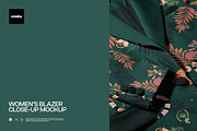 Women’s Blazer Close-Up Mockup, a Shirt Mockup by creatsy5 (Thumbnail 1 of 4)