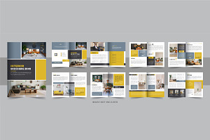 Interior Design Brochure template, a Brochure Template by Pavel_design