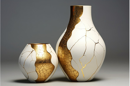 beautiful kintsugi patterns on a, an Arts & Entertainment Photo by Sergey Kotenev