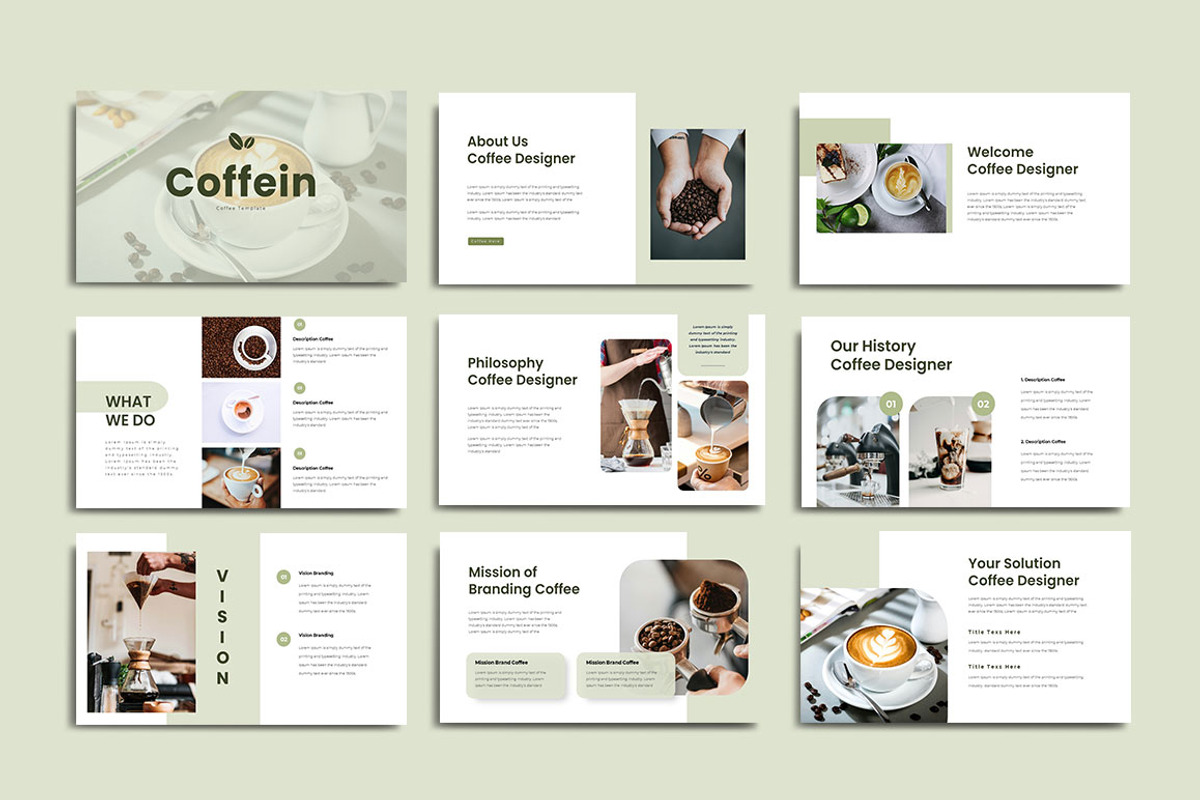 Coffein Powerpoint Template, a Presentation Template by yanindesign (Photo 2 of 5)