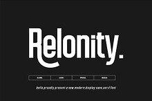 Relonity || Display Sans Serif Font